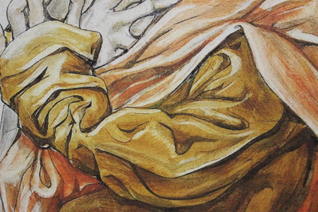 藤田嗣治 エスタンプリトグラフ「鳥と女性」 175/250