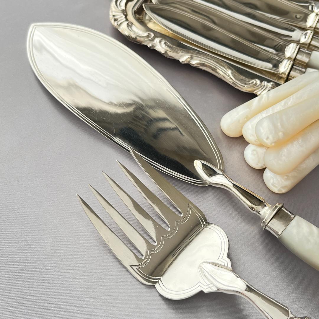 【John Biggin】【白蝶貝/純銀継手 】 マザーオブパール