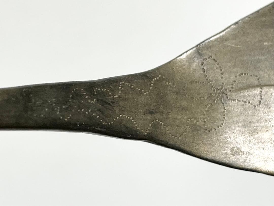 #1韓国骨董　アンティーク　高麗匙　砂張　佐波理　古銅　スプーン　スッカラ　灰匙