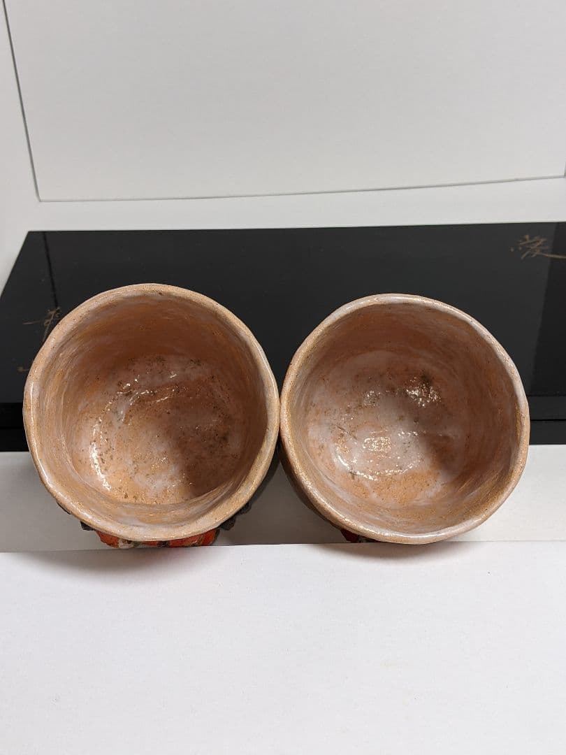 水月焼き　湯呑ペアー　蟹