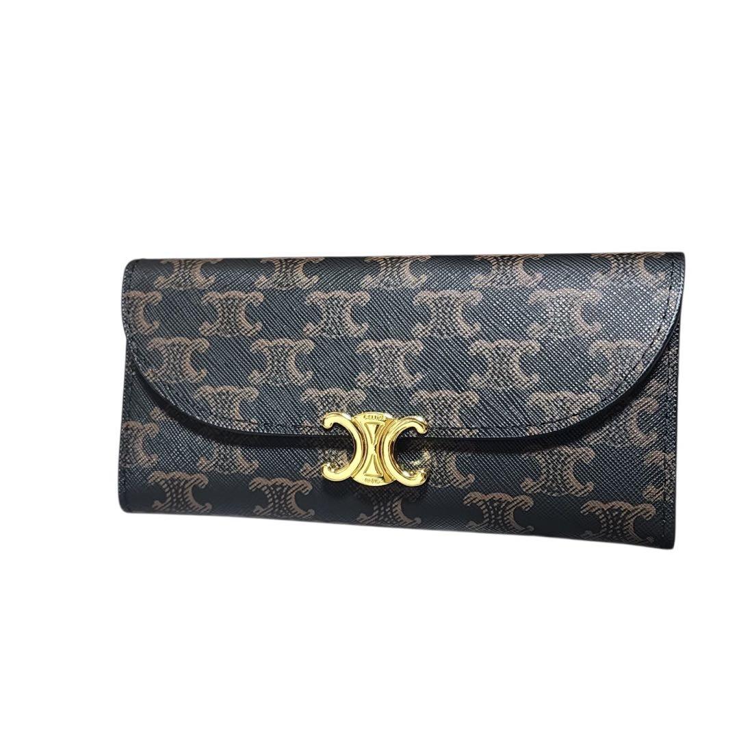 CELINE　長財布　トリオンフ　ラージフラップ　ノベルティ