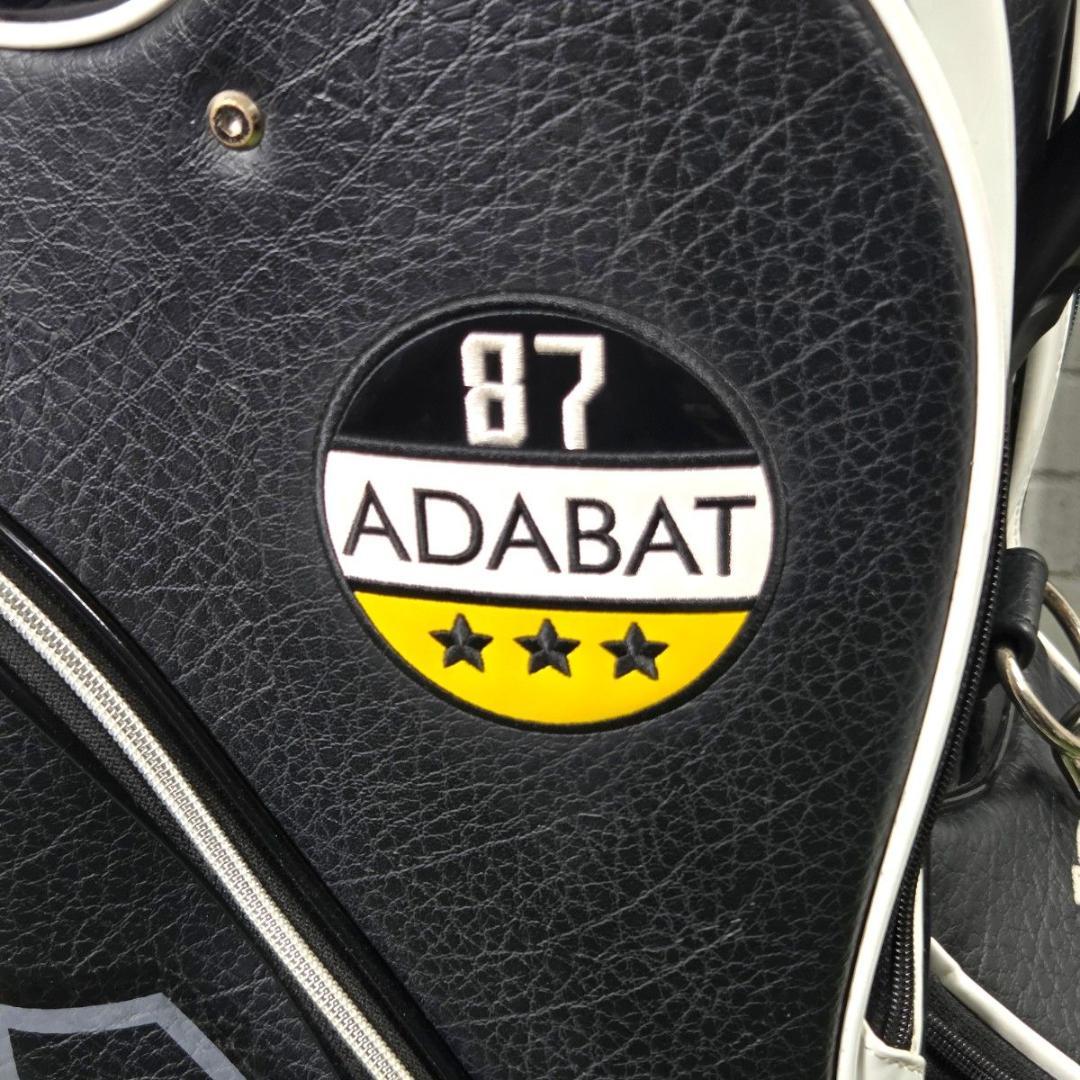 adabat アダバット キャディバッグ フード付 廃盤モデル ブラック 87
