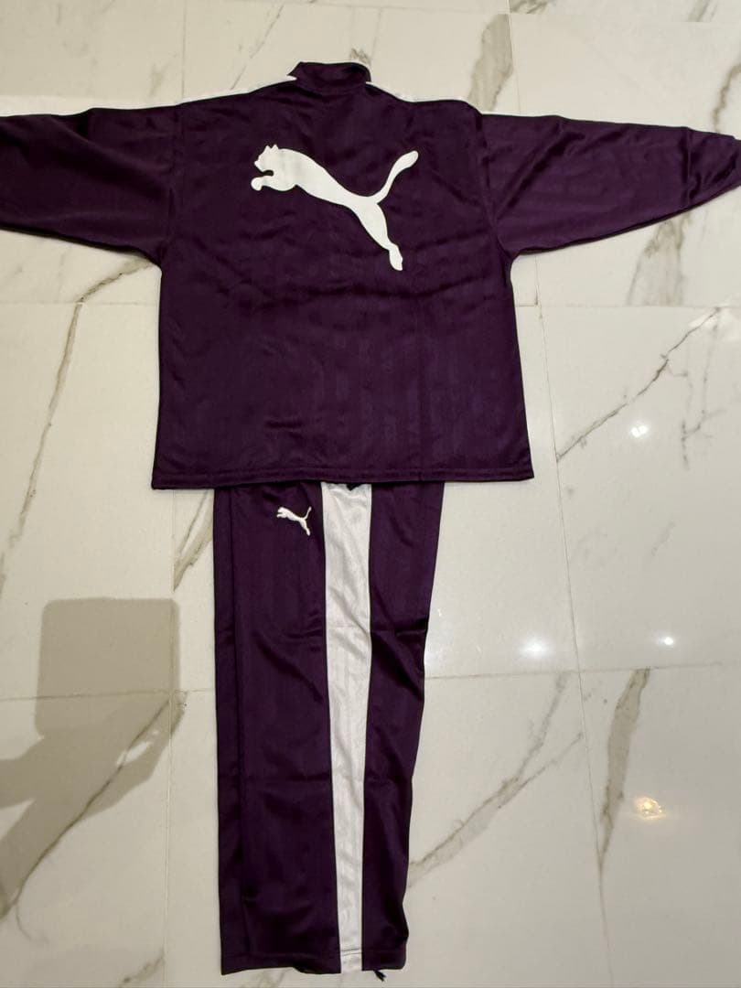 Puma メンズジャージ上S〜M下Sセット 紫