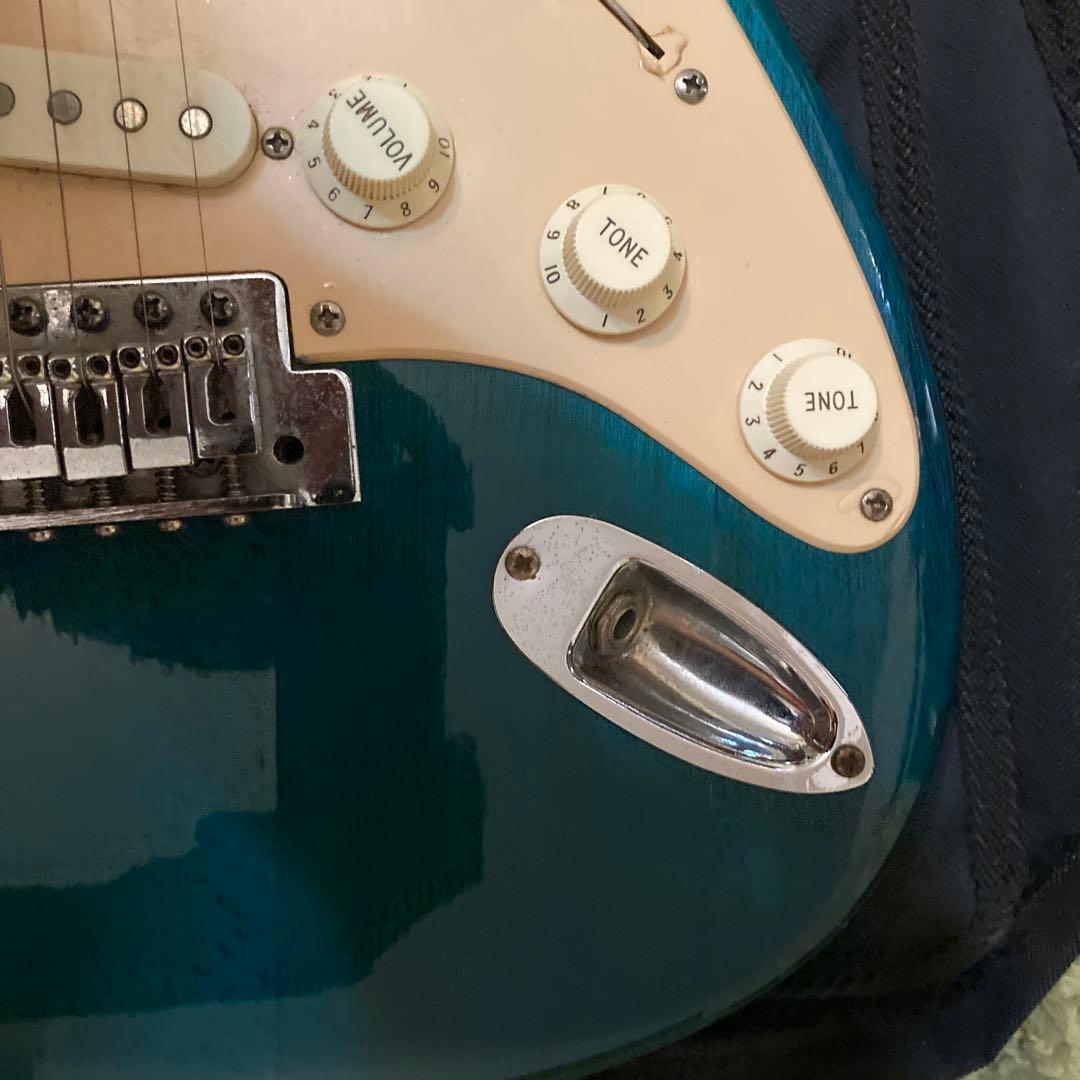 Barclay エレキギター 青 ストラトキャスタータイプ