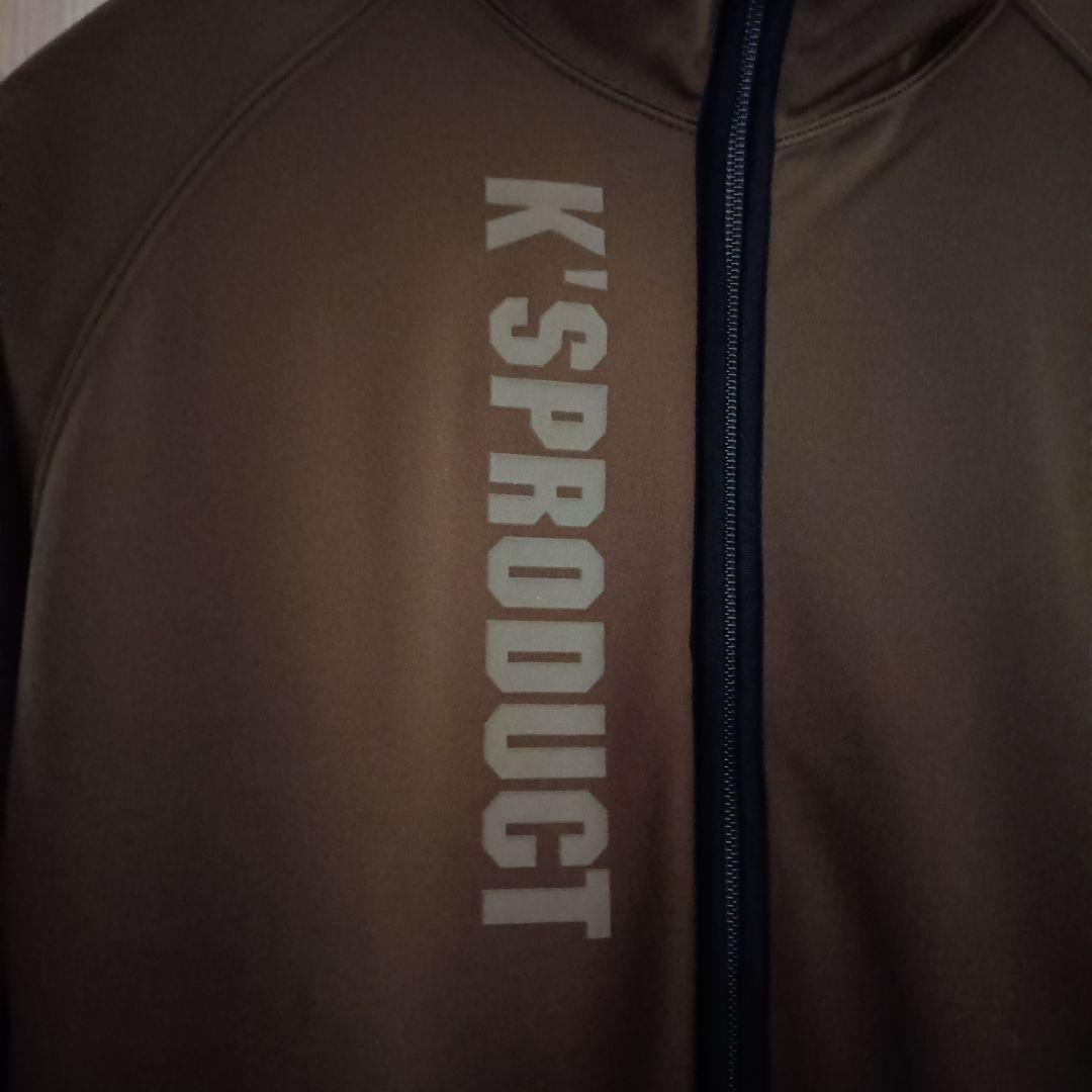 K'S PRODUCT M ブラウン フルジップ サイクルジャージ