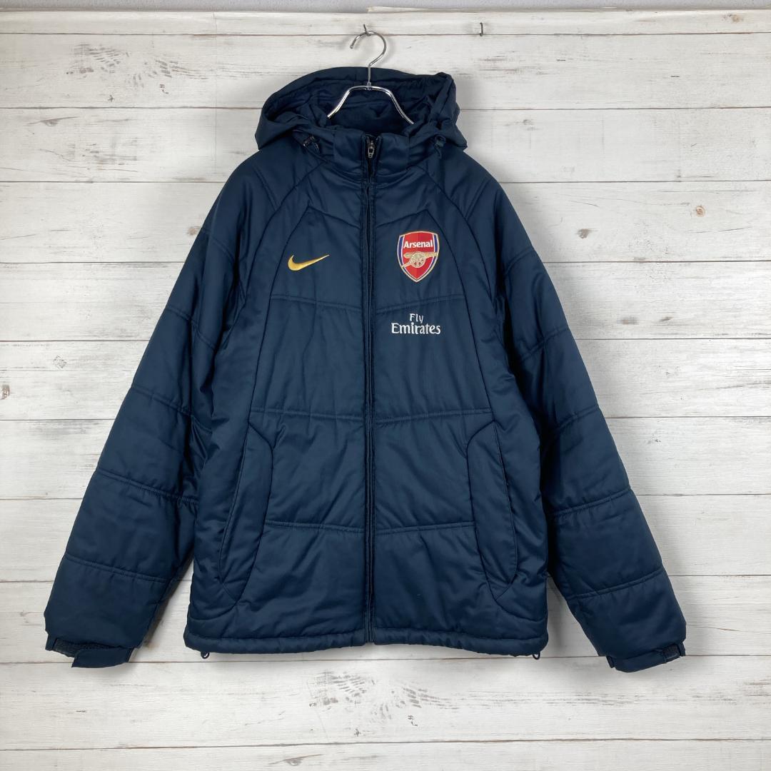 ナイキ　新品タグ付き　アーセナルFCワッペン刺繍　エミレーツ航空紺　M 287