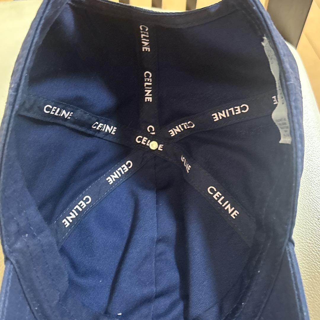 セリーヌ　CELINE Cロゴキャップ ネイビー