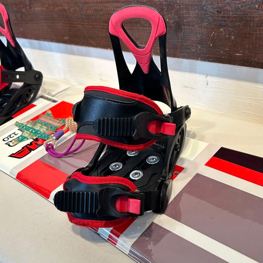 ◇状態良好◇ ZUMA 120cm キッズスノーボード　ビンディング　XSサイズ