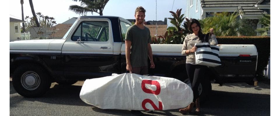 USA製 L33 CALIFORNIA セイルクロス ボードケース アメリカ製