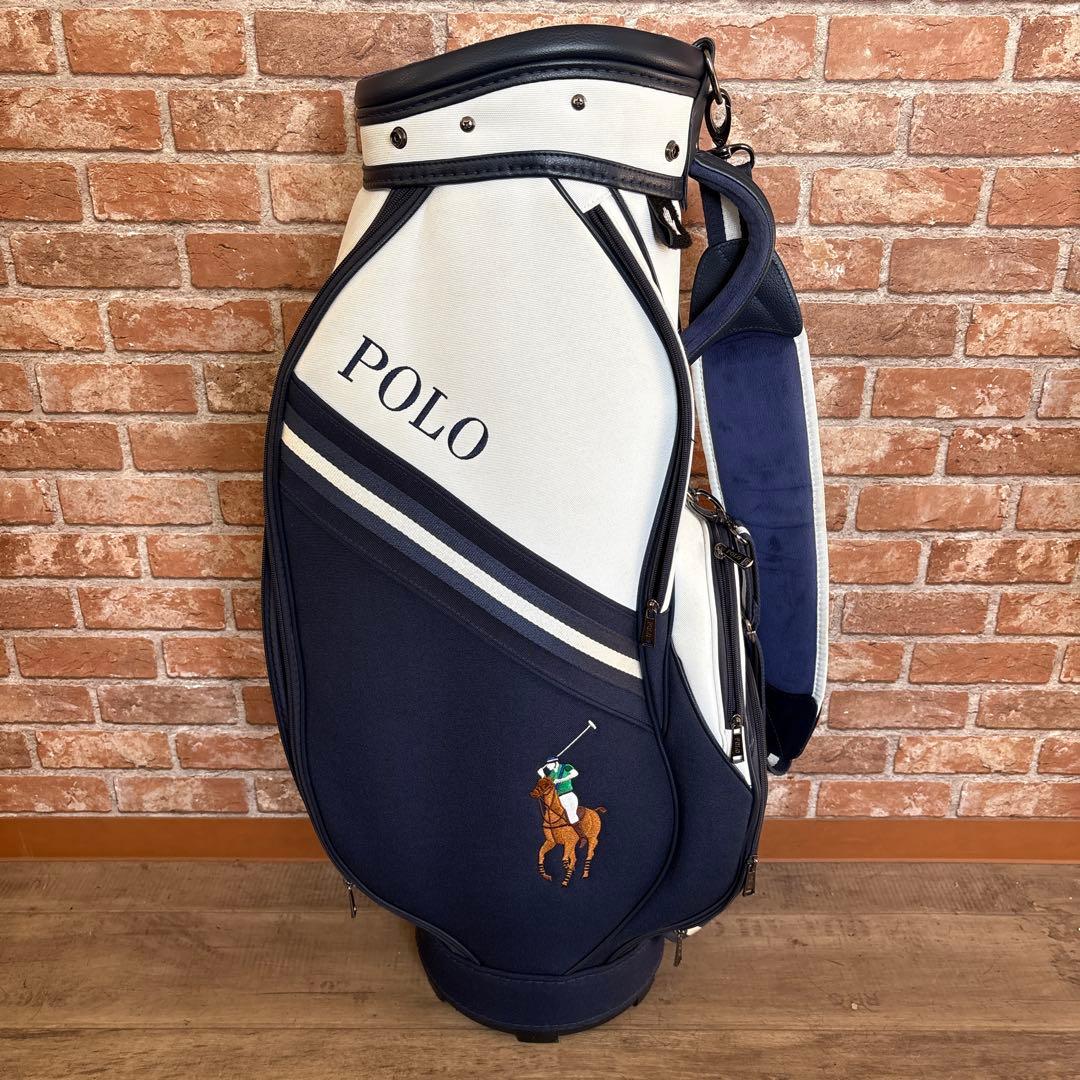 ‼️ラルフローレン ポロゴルフ キャディバック ネイビー×ホワイト‼️