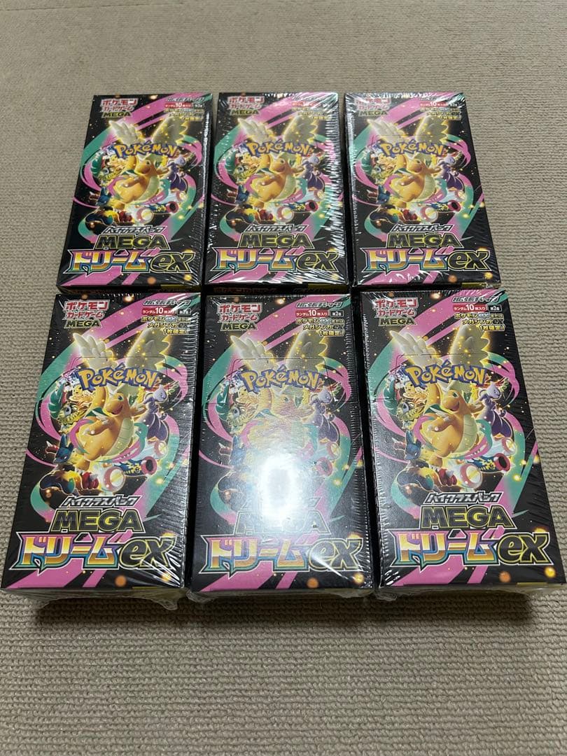MEGAドリームex 6box 未開封　シュリンク付き