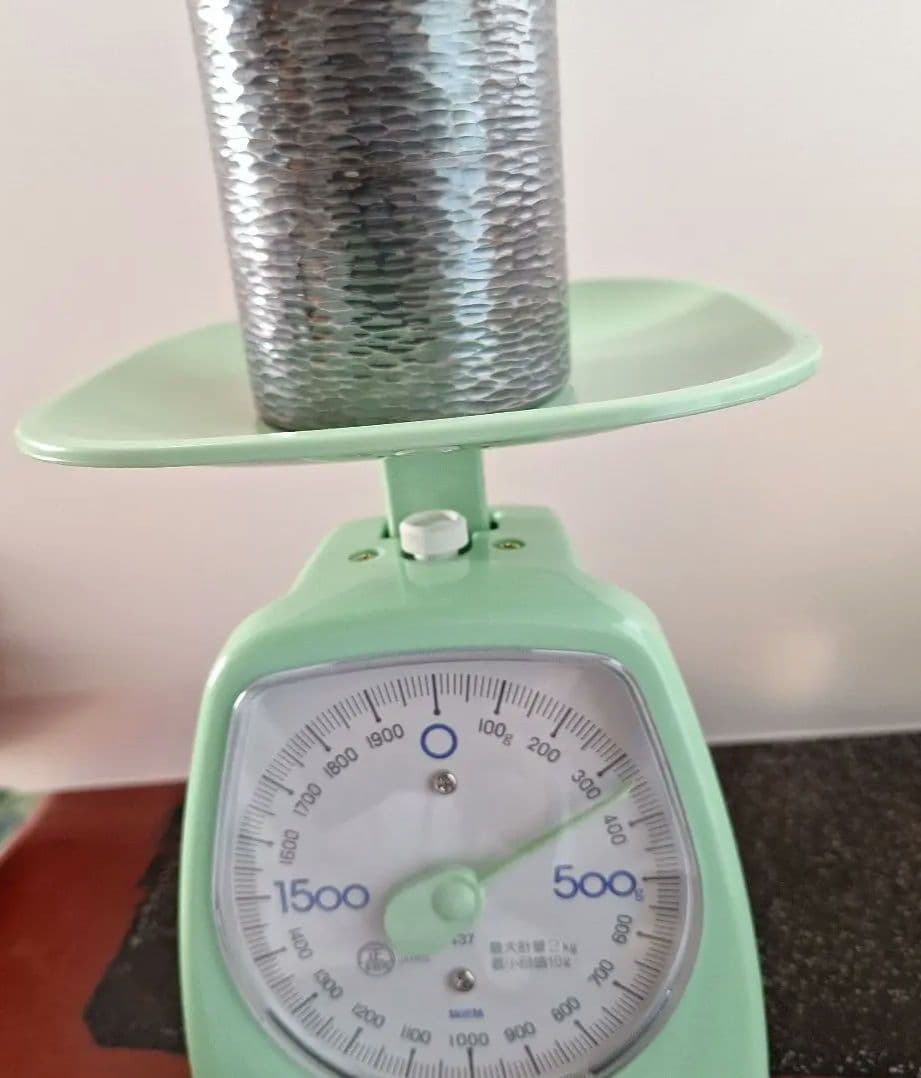 松栄堂　純銀製　茣座目打　茶筒　茶道具　銀器　銀製品