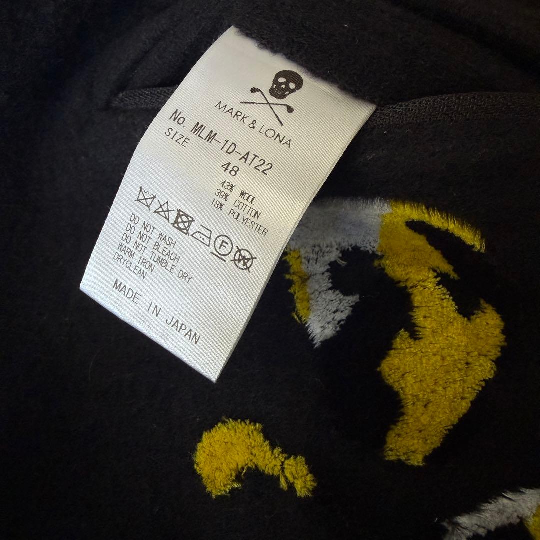 現行モデル　起毛　マークアンドロナ　パンツ　L〜XL相当 黒　ウール素材