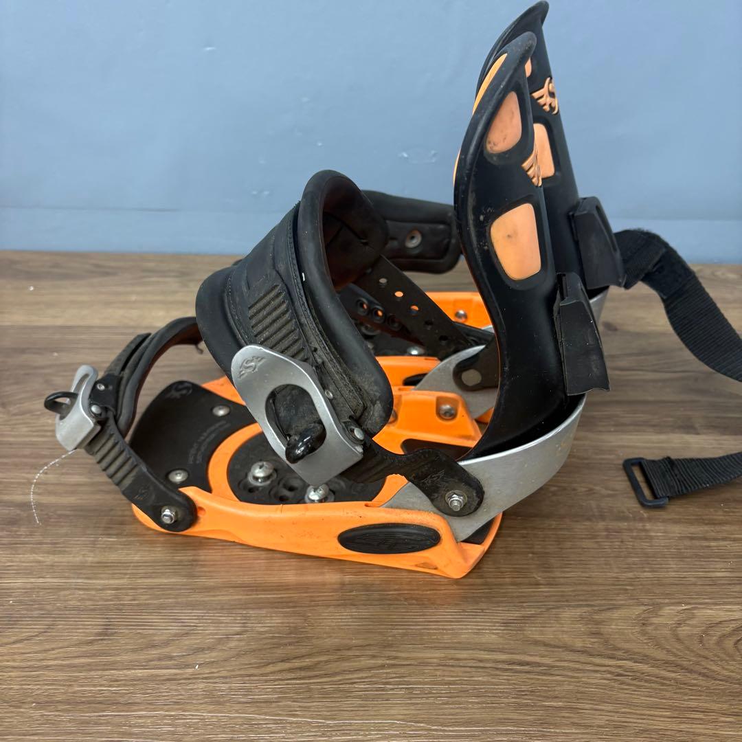 SIMS シムス スノーボード ビンディング Mサイズ オレンジ×ブラック