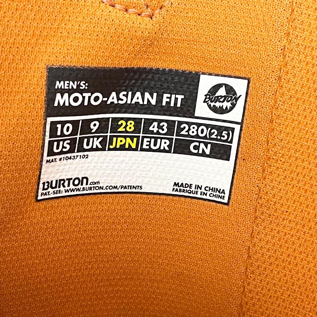 ✨美品✨BURTON MOTO 28cm アジアンフィット スノーボードブーツ