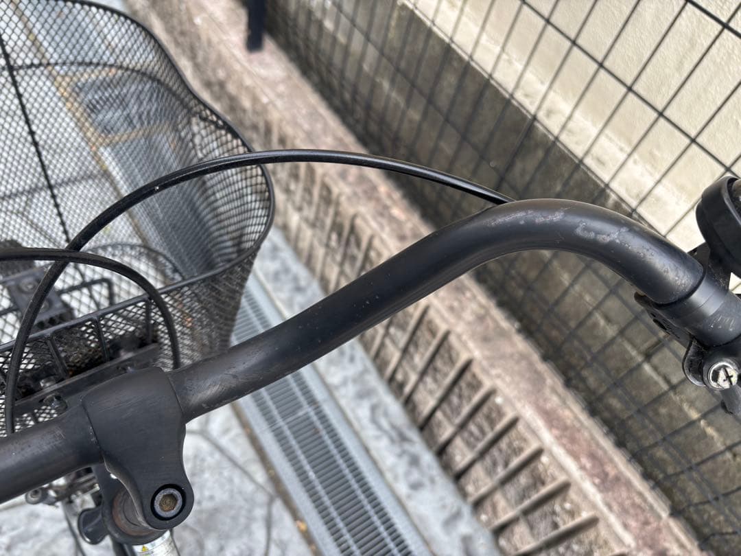 ブラック シティサイクル 自転車　27インチ　直接引取限定！