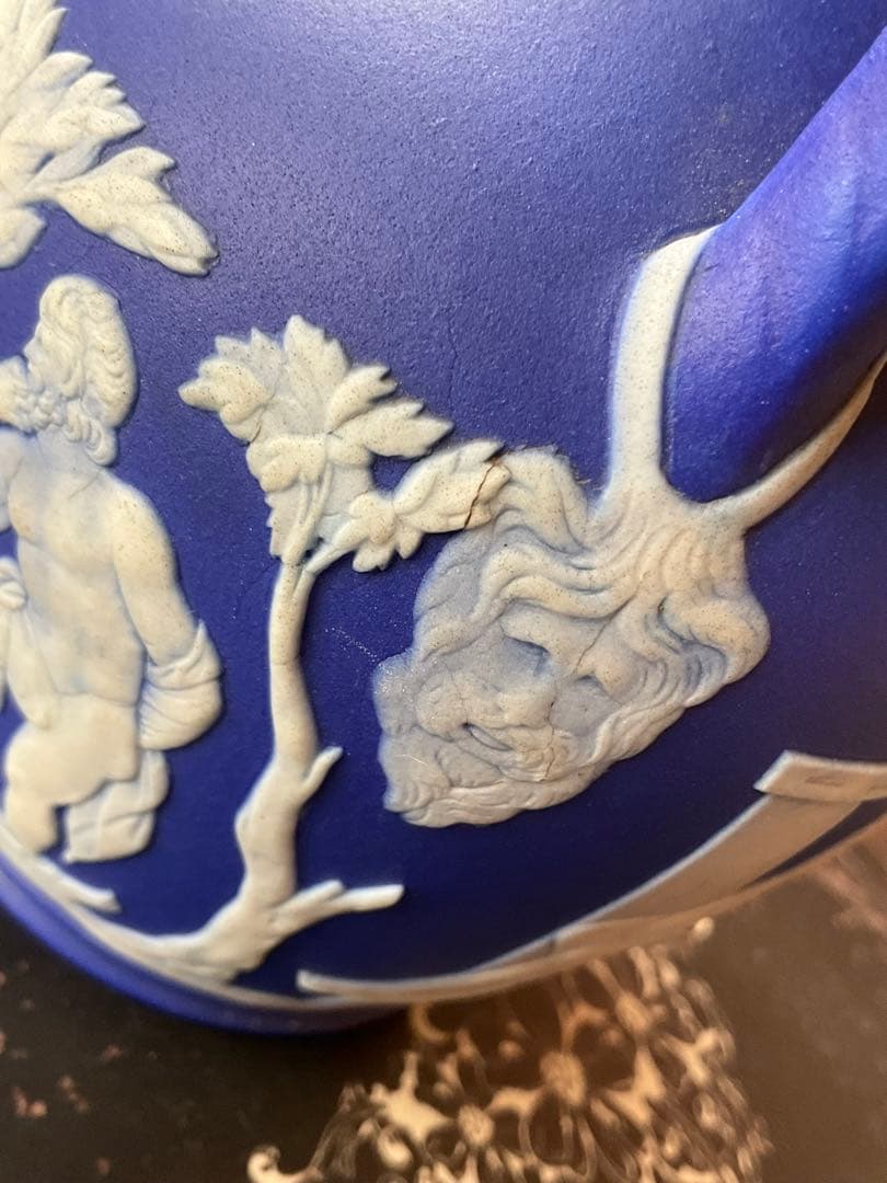 ウェッジウッド　ジャスパー　ポートランドの壺