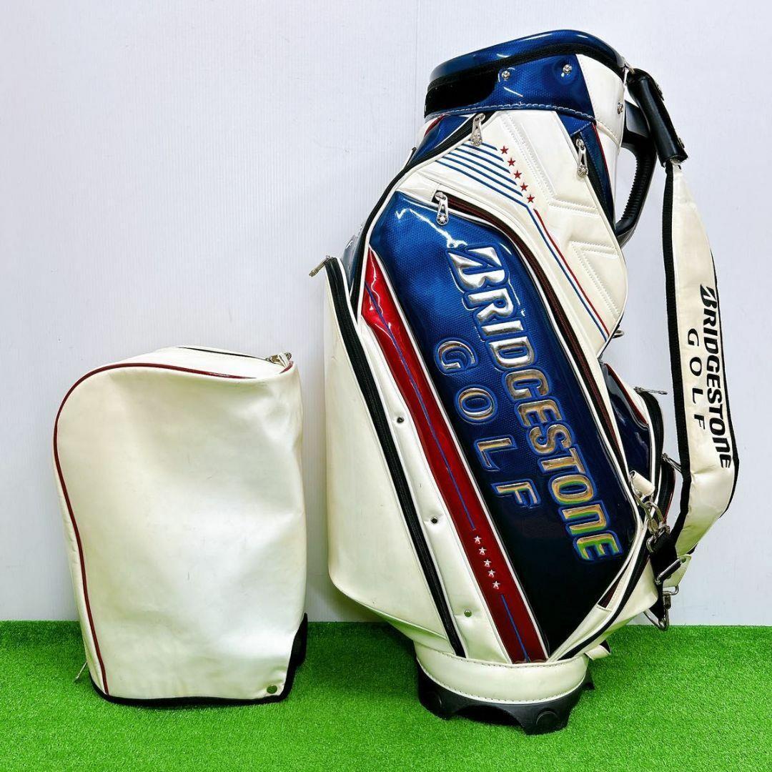 ブリヂストン ゴルフ キャディバック 3点式ショルダー エナメル ハイグレード
