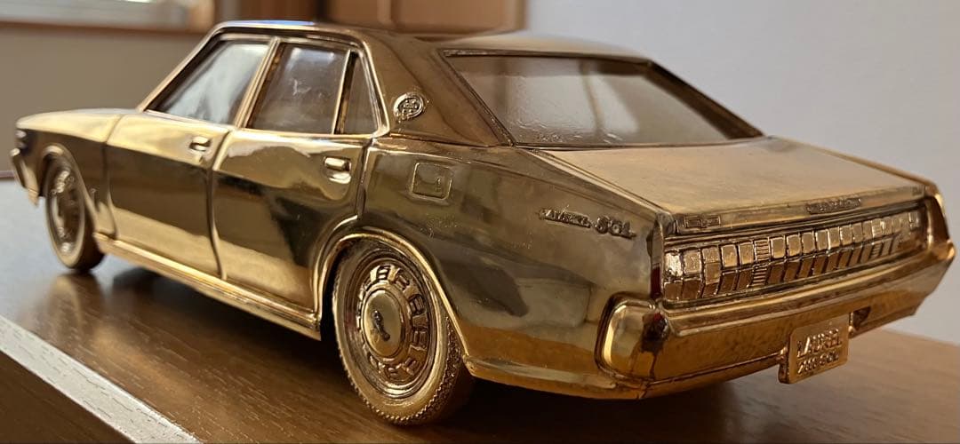 シガレットケース「ニッサン ローレル」オルゴール付 ・箱付 ガメラ ブタケツ