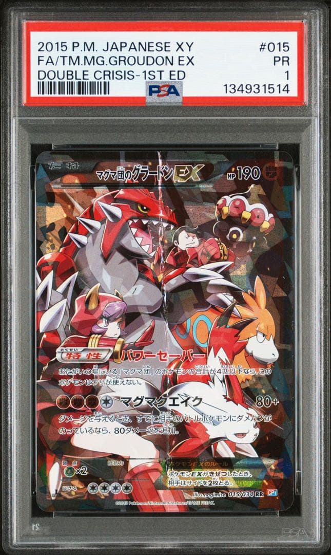 【PSA1連番】マグマ団のグラードンアクア団のカイオーガ ※希少 取得率1%以下