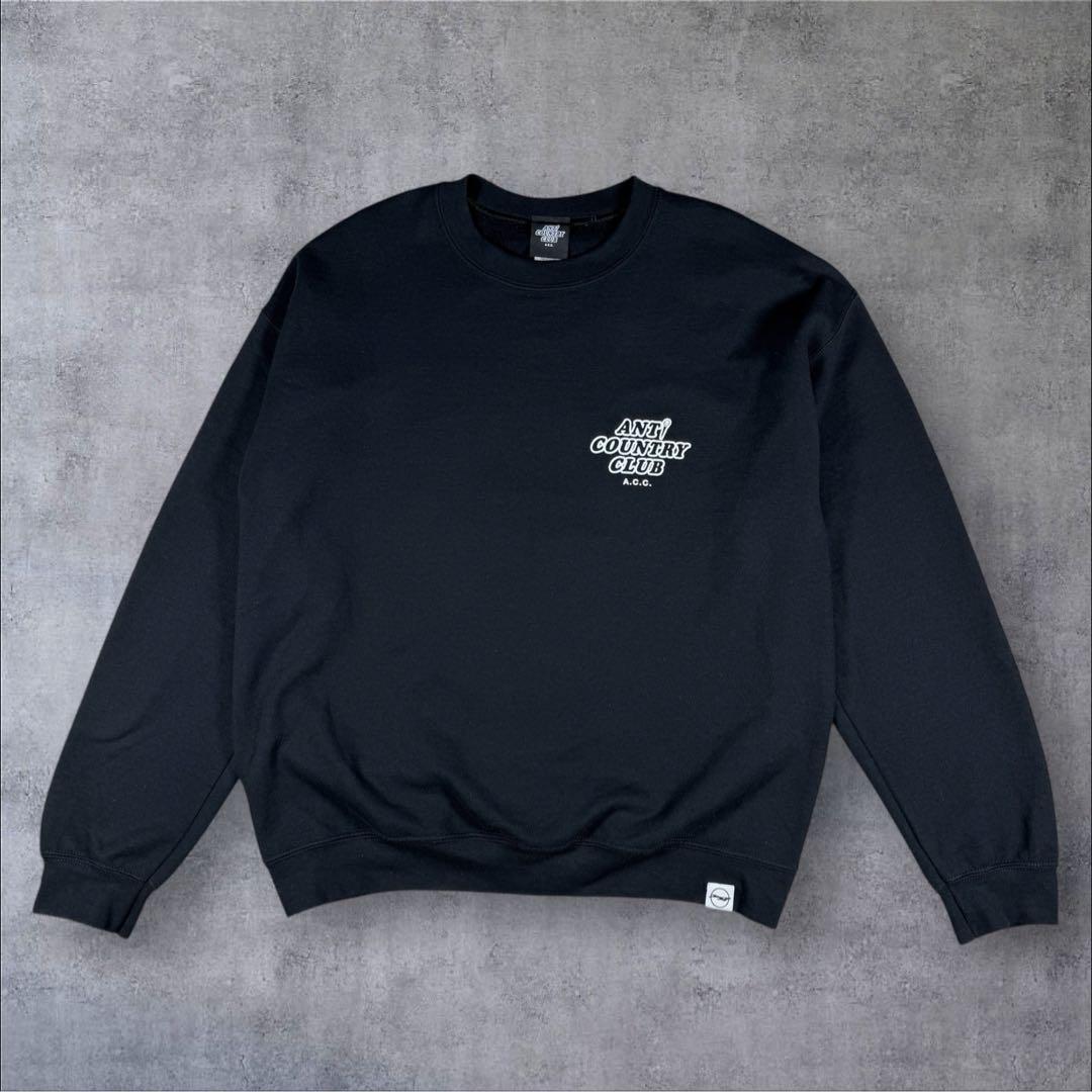 美品ANTI COUNTRY CLUB TOKYO ゴルフ スウェット ブラック