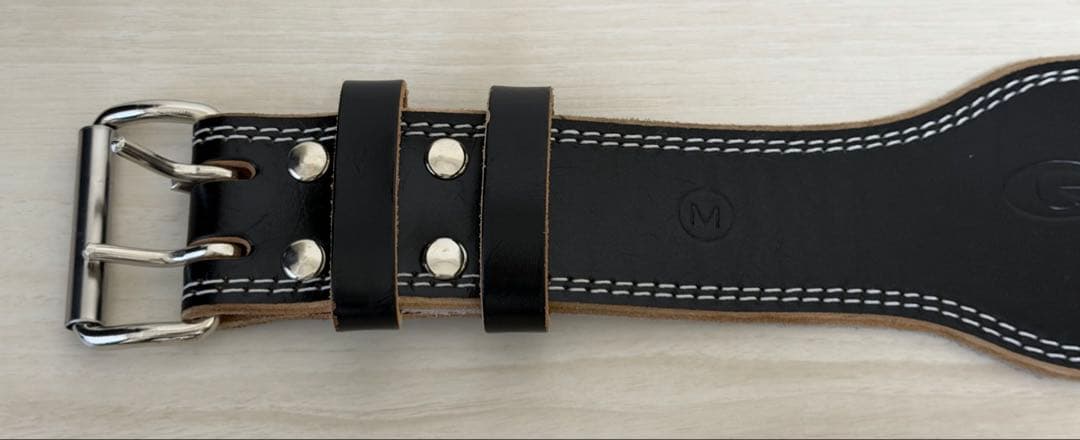 ゴールドジム EXレザーベルト M（75〜85cm）