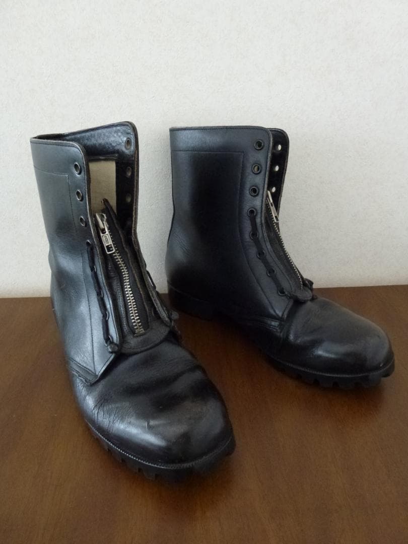 ジェットパイロット飛行靴フライトブーツ航空自衛隊56式航空靴フジ製昭和レトロ靴