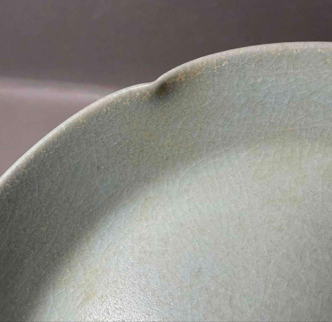 中国 輪花形平洗筆(皿)　f2251102