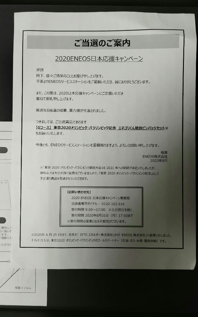 東京2020オリンピック・パラリンピック記念　エネゴリくん競技ピンバッチセット