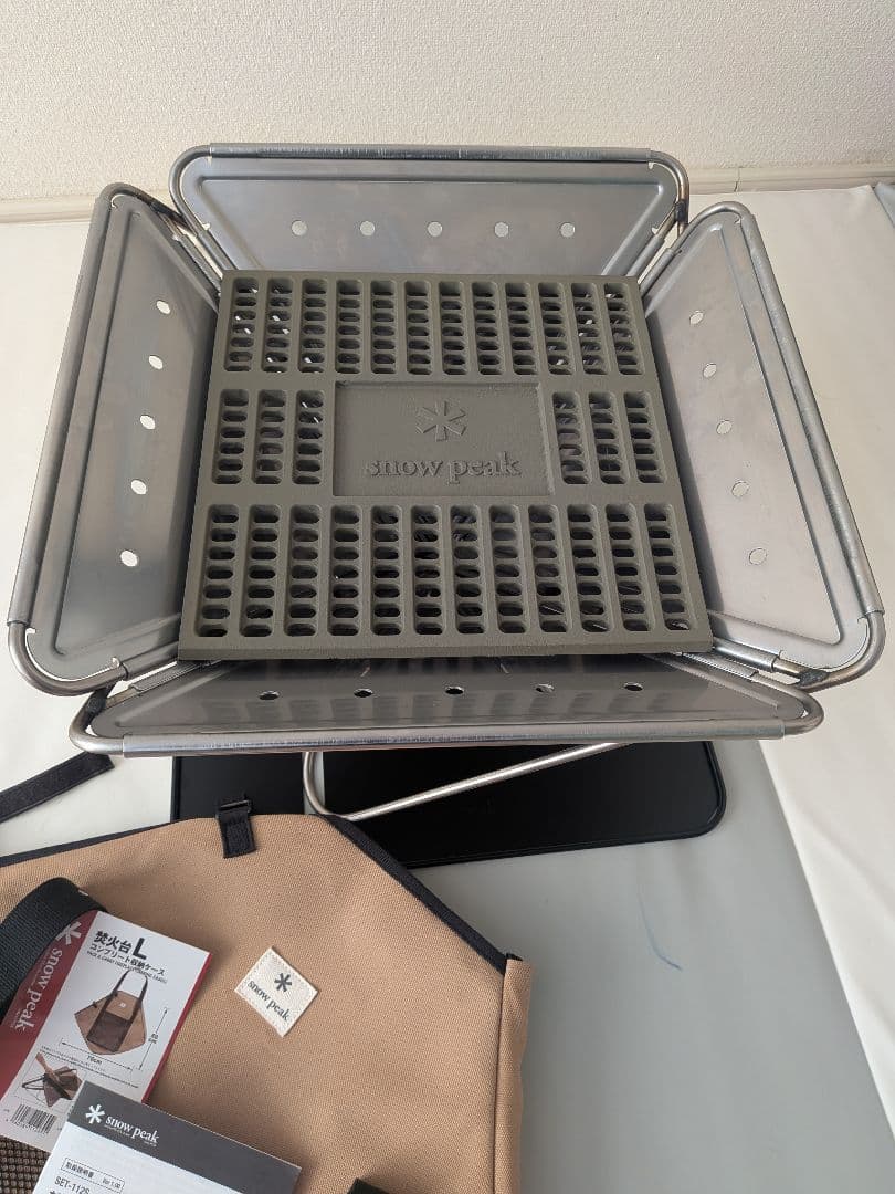 【未使用品】スノーピーク 焚火台Lスターターセット SET-112S