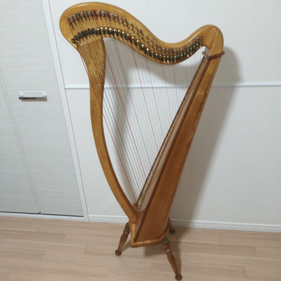 青山 aoyama ハープ 130D 34弦 アイリッシュハープ