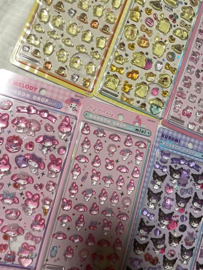 【正規品　新品未使用】サンリオボンボンドロップシール第二弾mini コンプリート