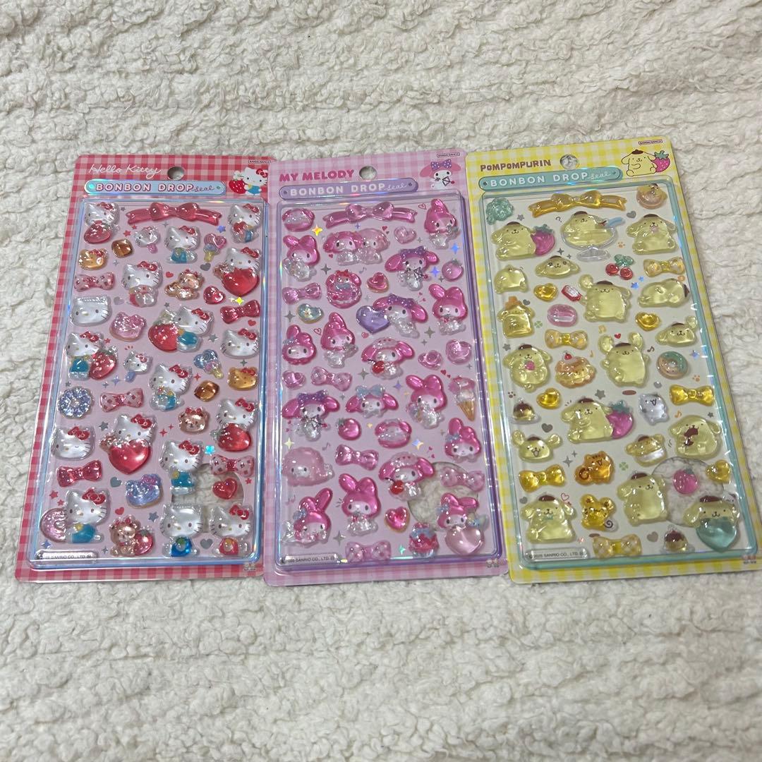 ボンボンドロップシールサンリオ第2弾　ボンボンドロップシールミニサンリオ　セット