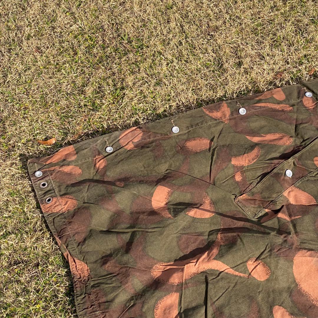 【状態良】ハンガリー軍幕　１枚　迷彩　ハリケーンカモ　タープ　ポンチョ