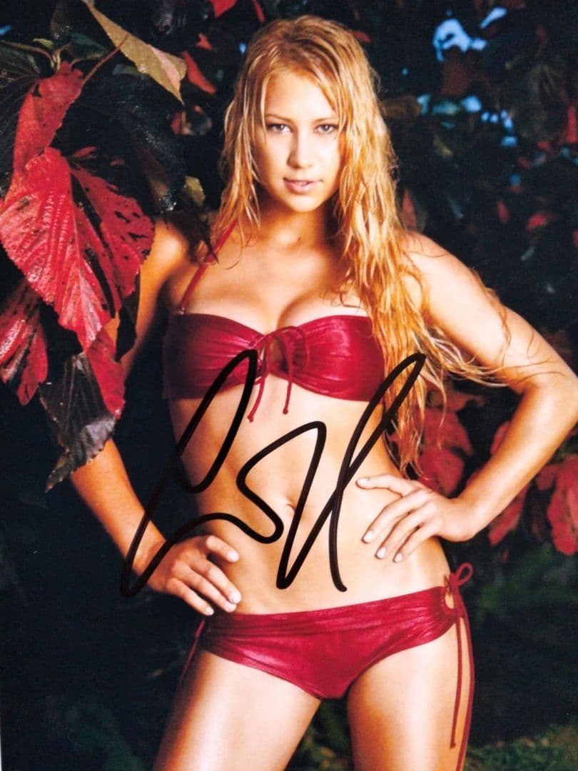 アンナ・クルニコア直筆サイン入り2Lサイズ写真…Anna Kournikova…