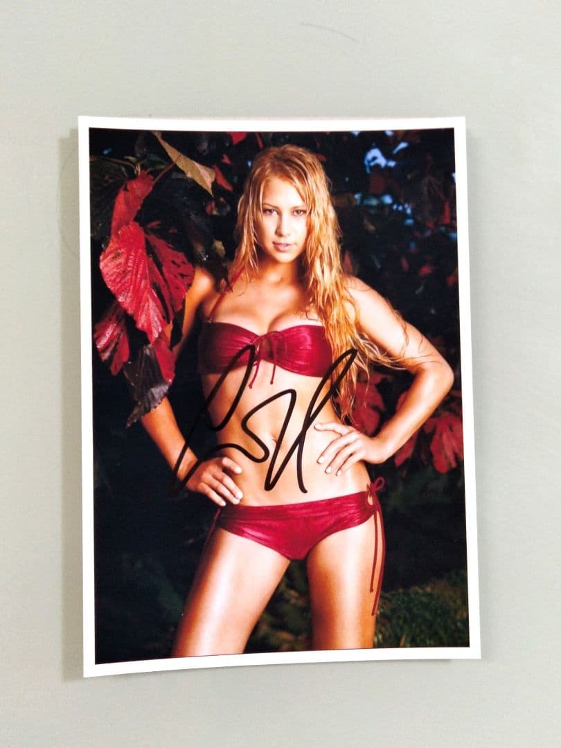 アンナ・クルニコア直筆サイン入り2Lサイズ写真…Anna Kournikova…