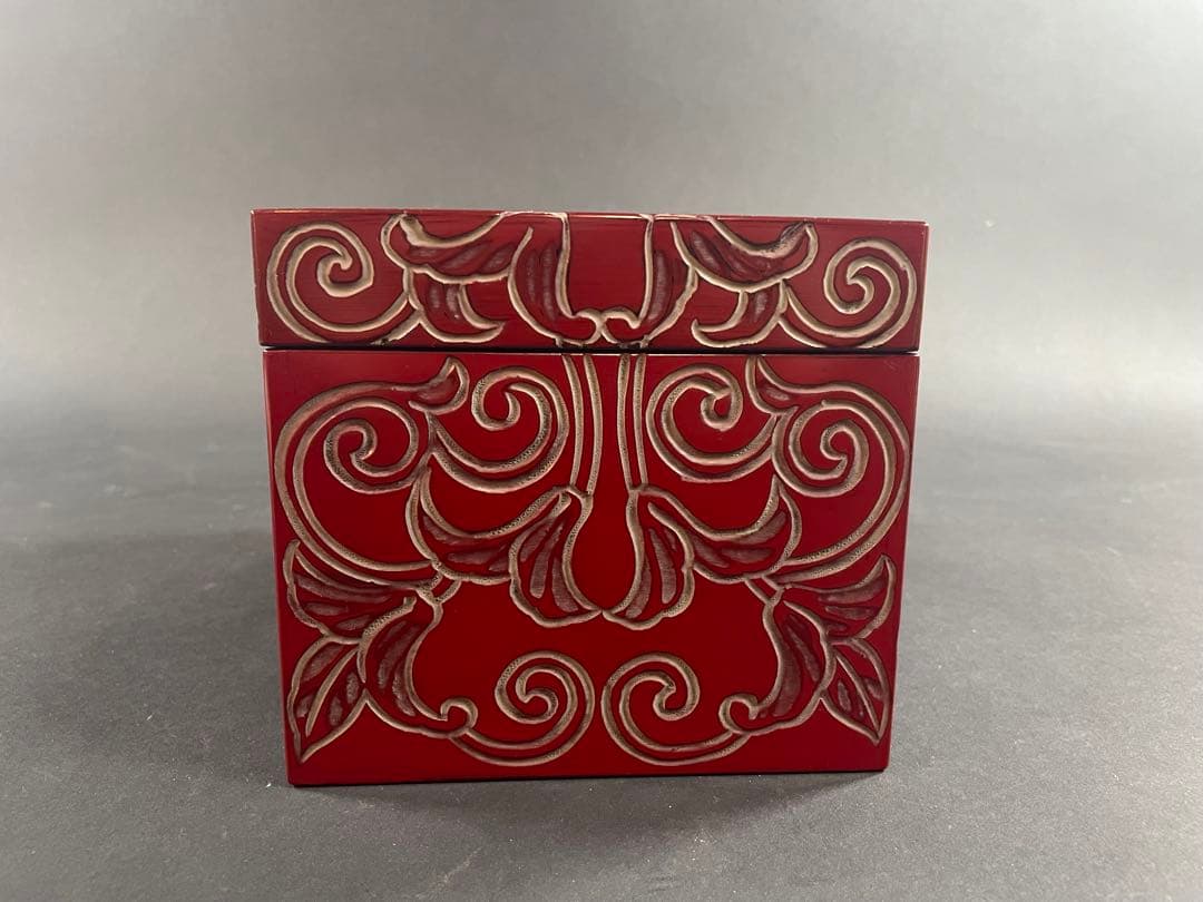 7 茶箱 かまくら彫 日光彫 茶道具 茶器