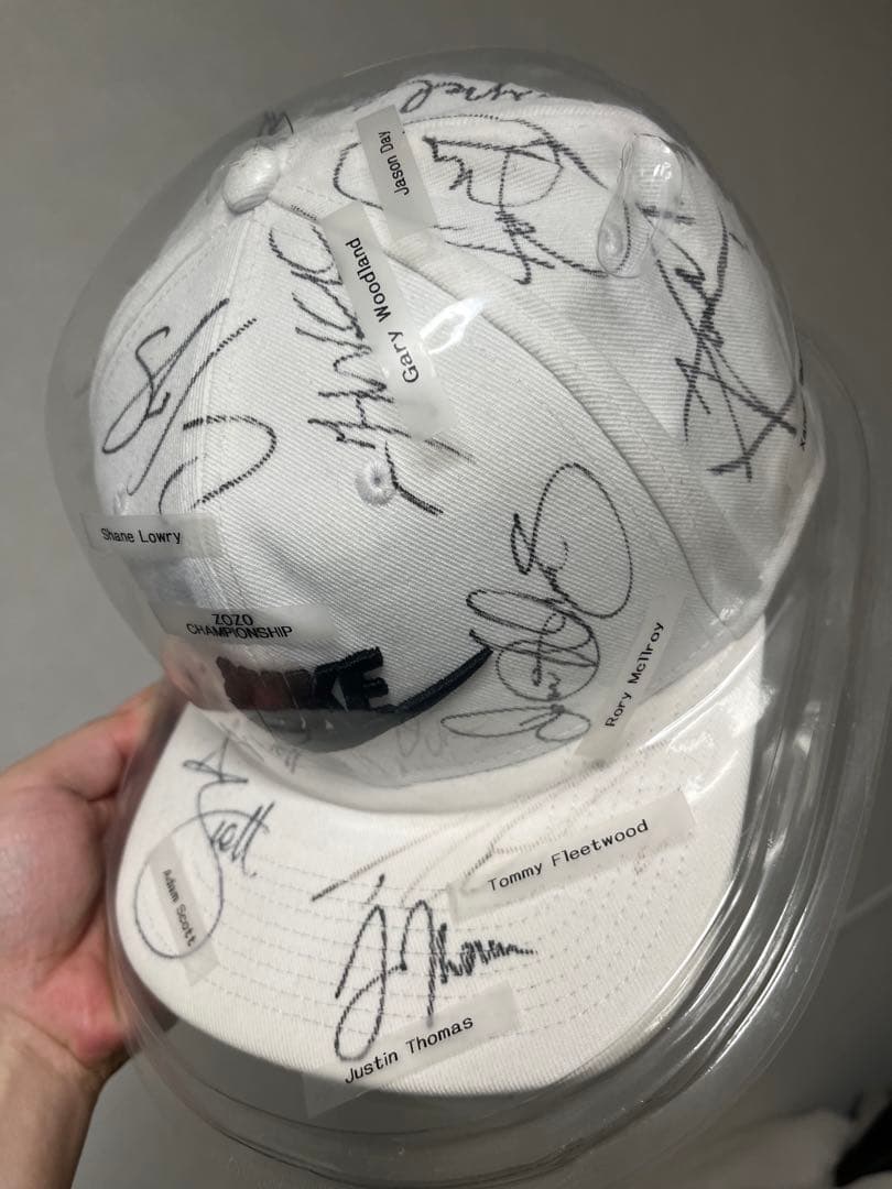 NIKE ローリーマキロイ他サイン入りホワイトキャップ