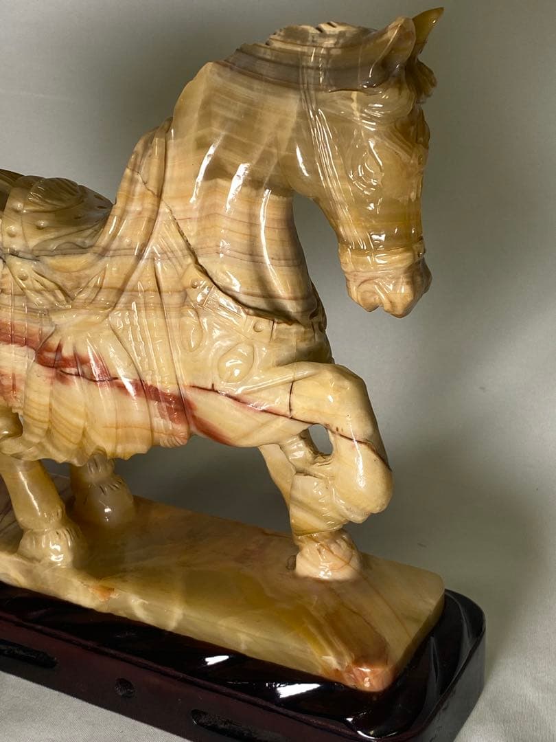 2178❣️ 瑪瑙　馬　唐馬　戦闘馬