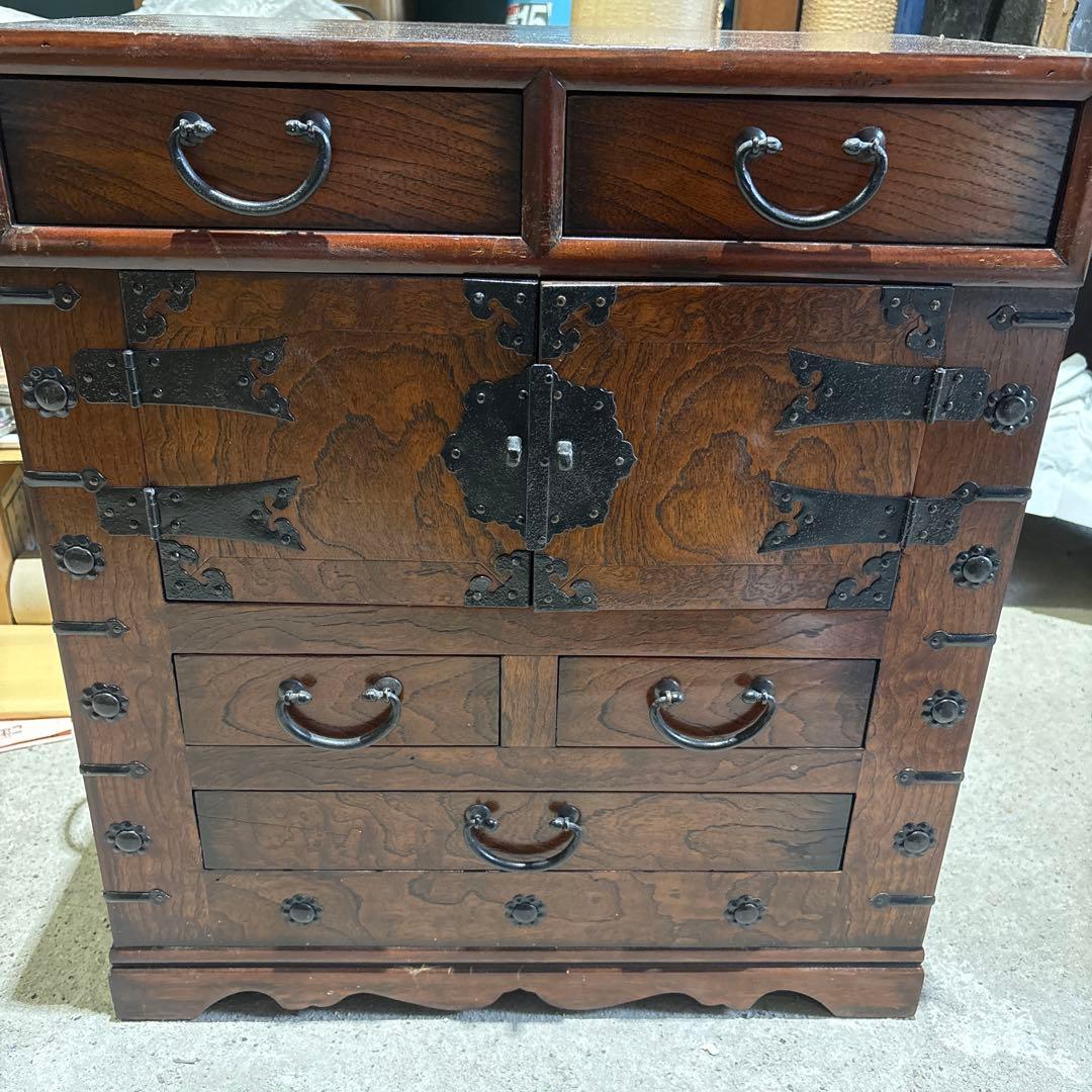 ⚪️木製和風箪笥 5引き出し