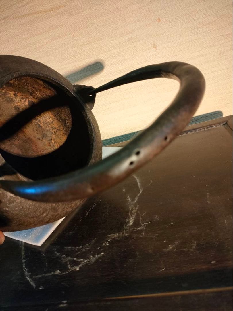 専用ページ　鉄瓶 大日本釜師長 名越昌晴造 柚子肌 昭和初期