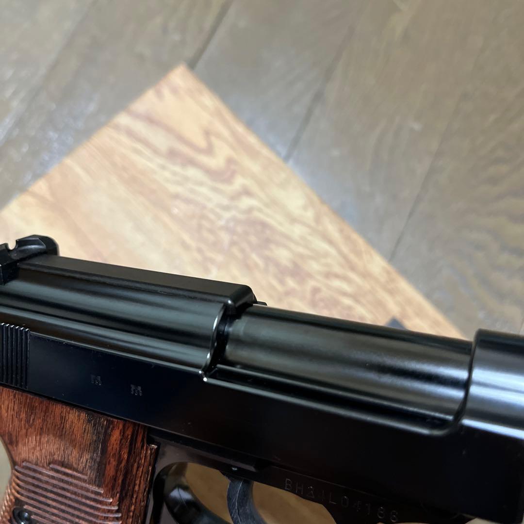 マルゼン ワルサー P38 ブラックメタル　木グリ付