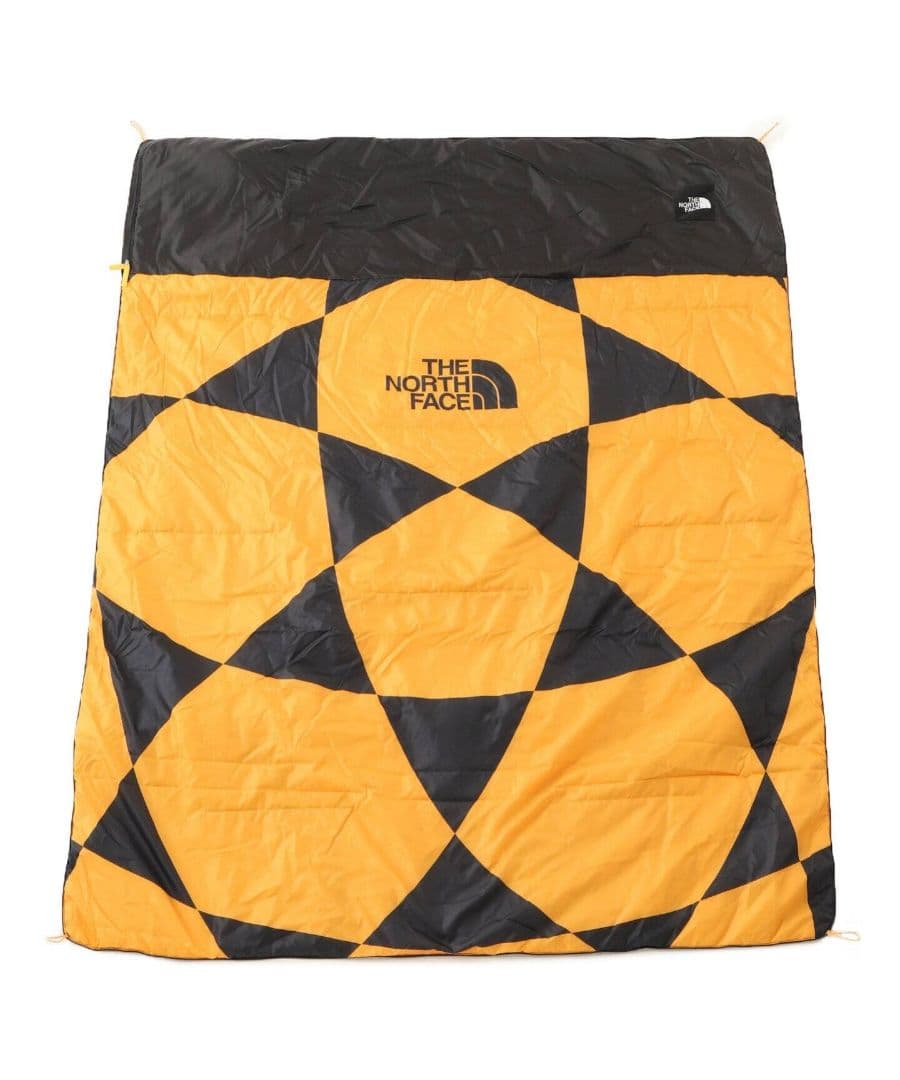 新品 ノースフェイス ブランケット ゴールドジオドームプリント