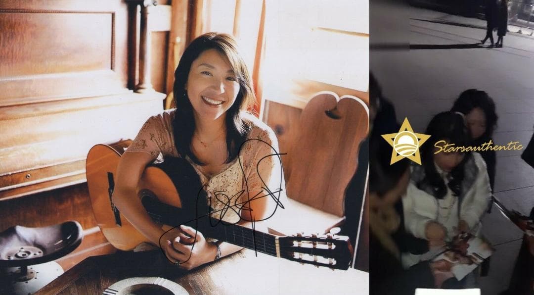 直筆サイン入り写真 小野リサ 歌手/フレームなし/SA鑑定済