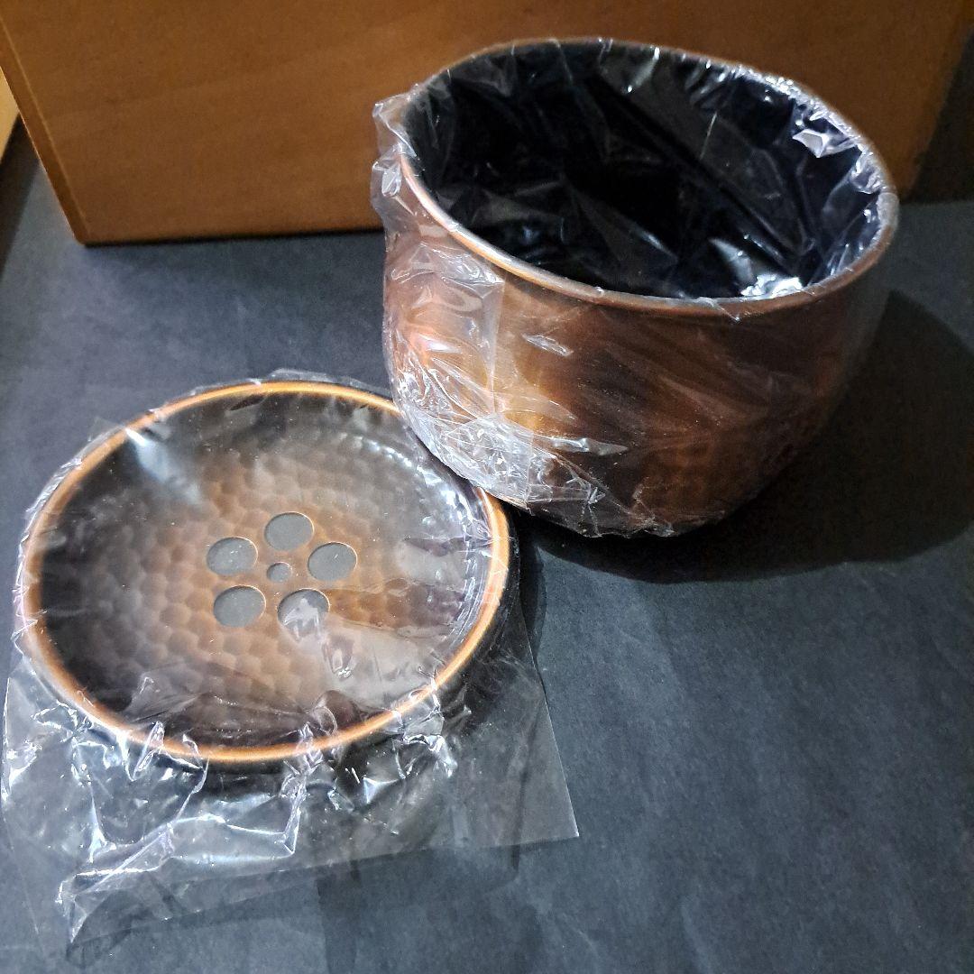茶器揃　翠玉堂製品　銅製品　瑞煌　共箱付　六点セット　新品　木箱付