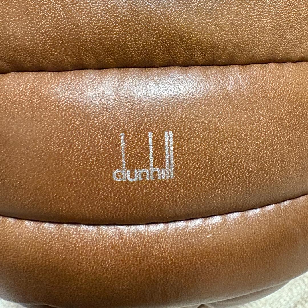 希少　入手困難品　ダンヒル　dunhill レザーボール ブラウン　茶色　サイン
