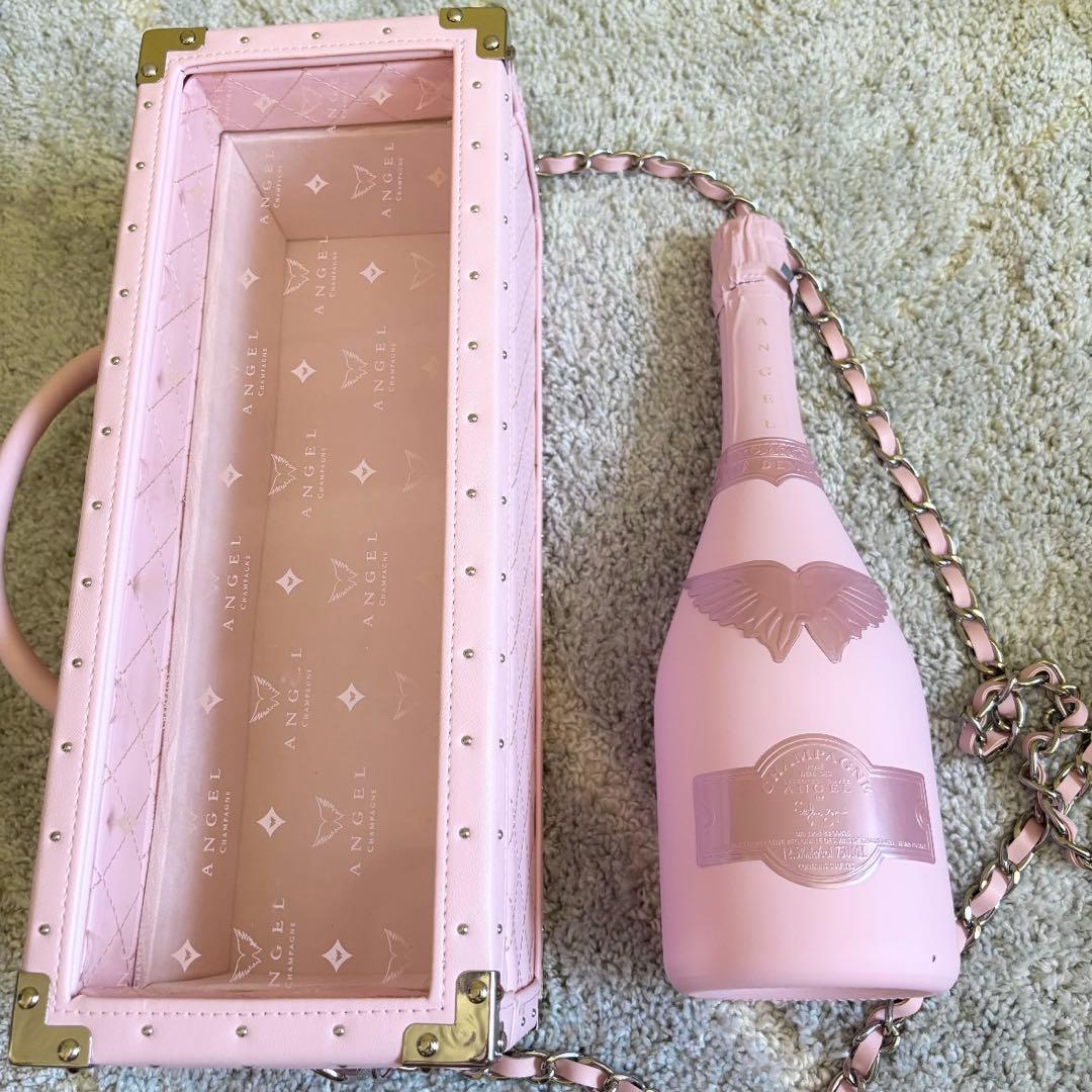【お値下げ中】エンジェル シャンパン ドゥミセック ピンク ロゼ 箱付【未抜栓】