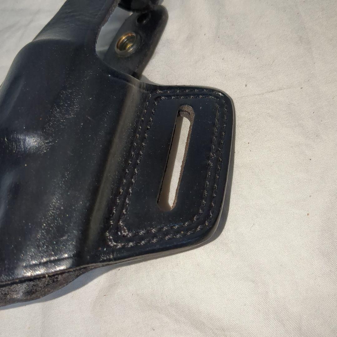 米国実物bianchi #5 ブラックウィドウ　本革レザーホルスター　リボルバー