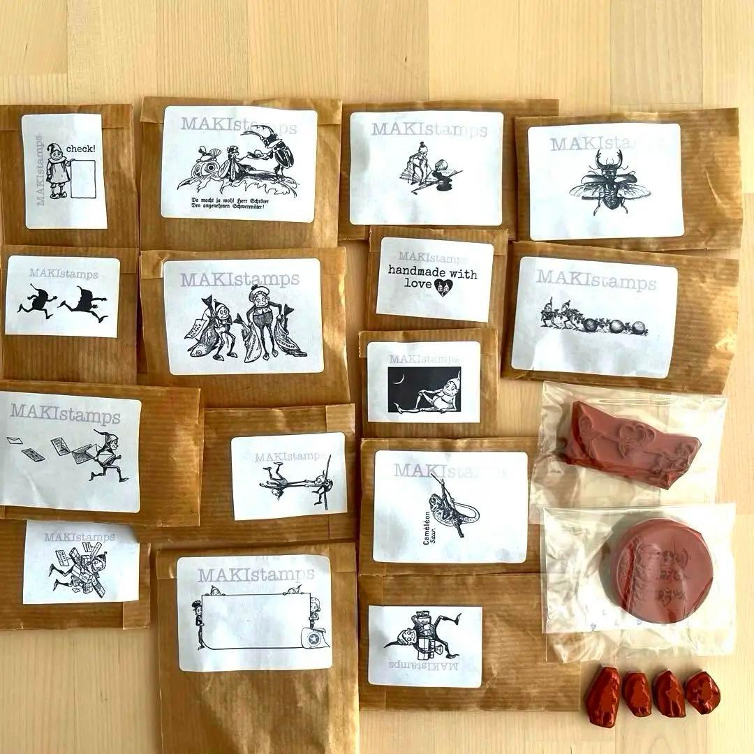 ブラウニー　スタンプ　小人　makistamps