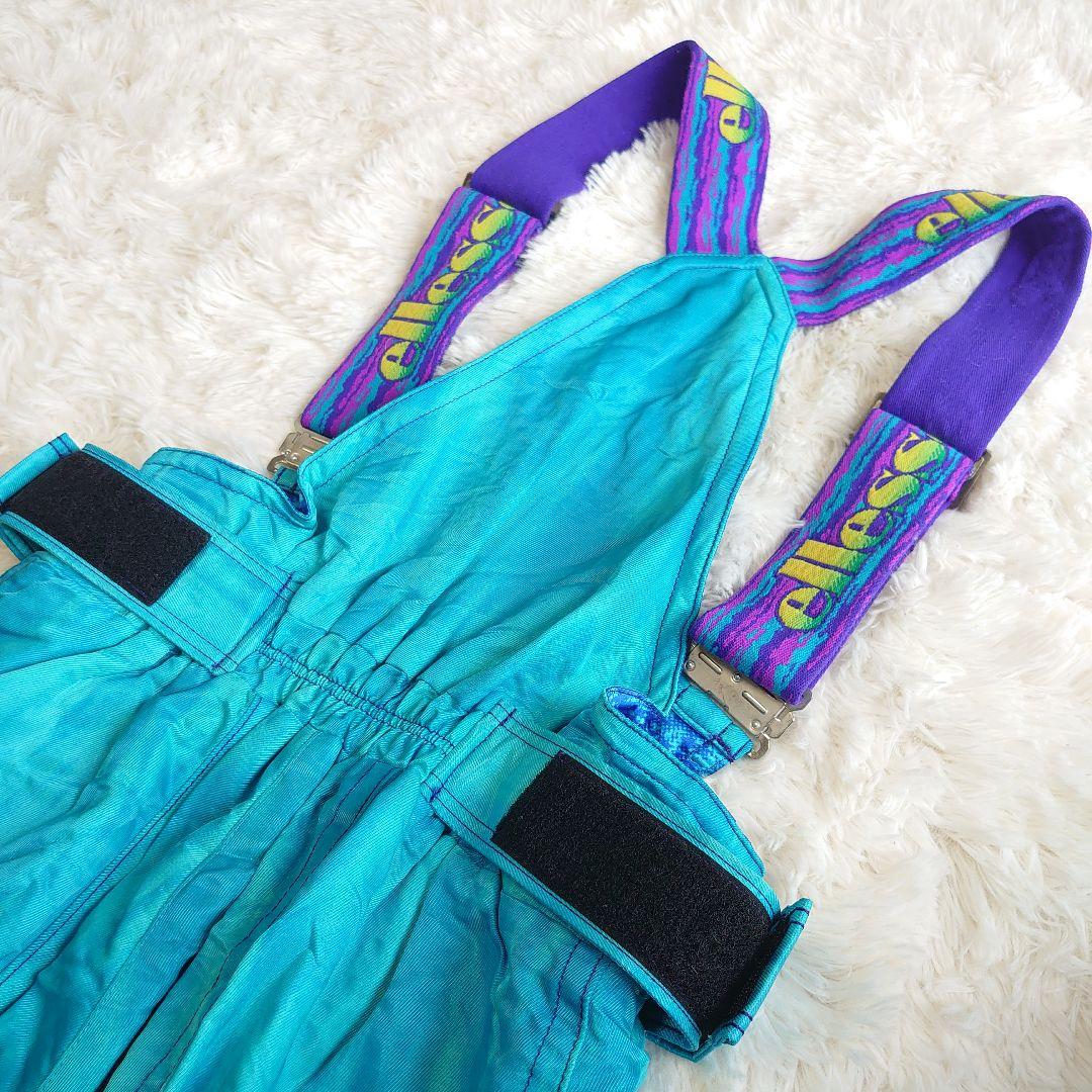 エレッセ スキー スノーボードウェア セットアップ ライトミント ロゴ刺繍 M